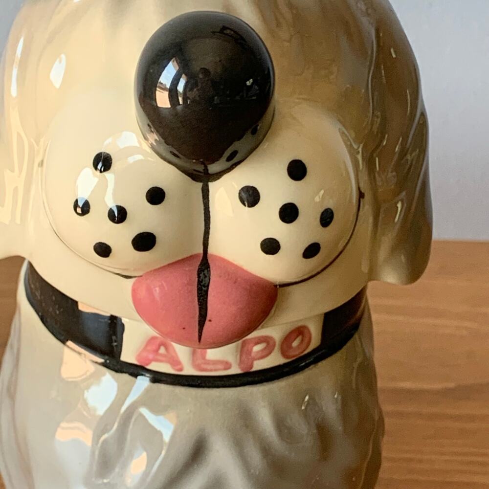 Vtg 60’s McCoy Alpo USA Dan the Dog Ceramic Pottery Cookie Treat Jar 8” USA - Picture 4 of 13